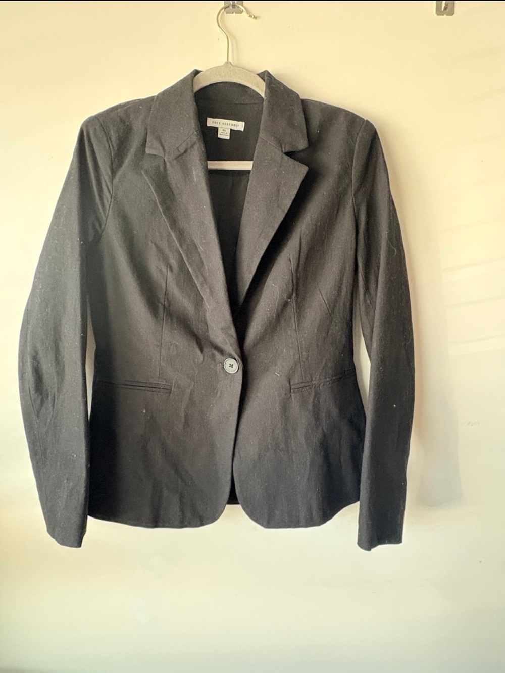 Tailored Black Single-Button Blazer by Banana Republic